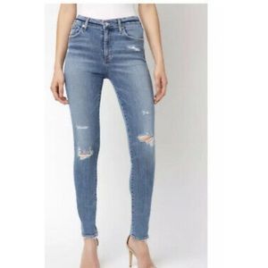 Agolde Sophie Skinny Distressed Jeans